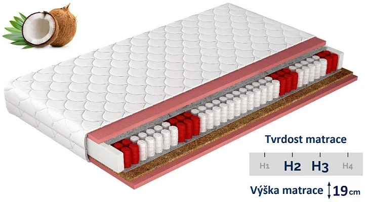 Matrace POCKET KOKOS 120x200