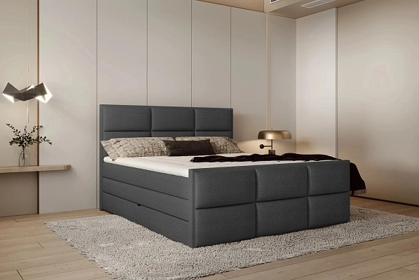 Boxspring postel MELVA  - 140x200